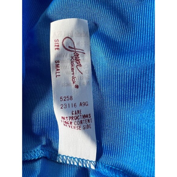 Vintage Henson Blue Nylon Nightgown With Pink & White Trim Small NWT Made in USA - Picture 3 of 16
